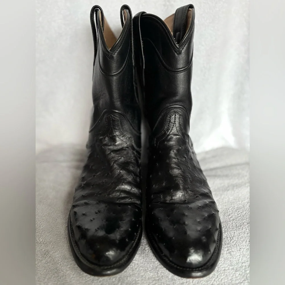 TECOVAS The Duke Ostrich Cowboy Boots - Picture 3 of 8